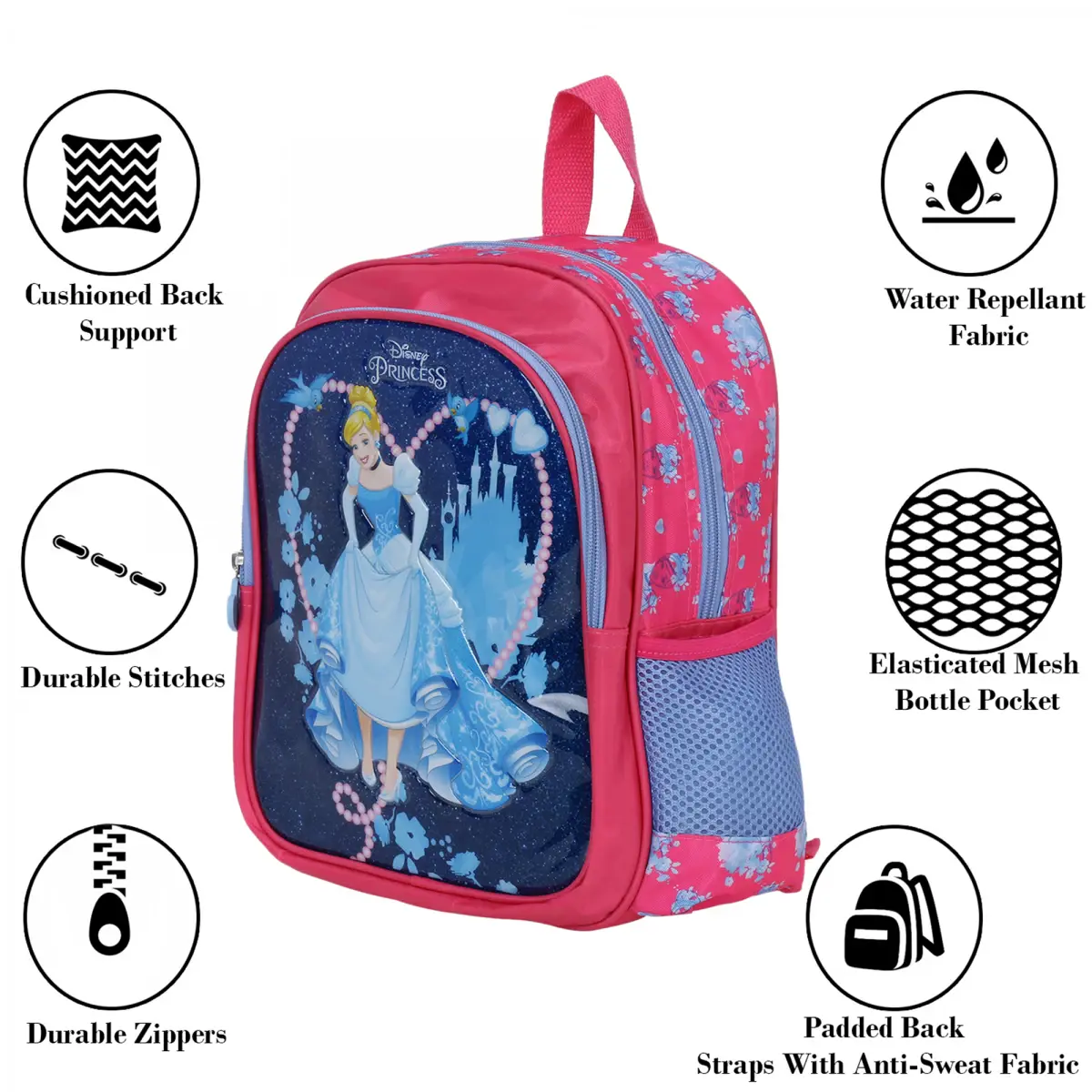 Disney Princess Believe 12" Backpack Bags for age 3Y+ 