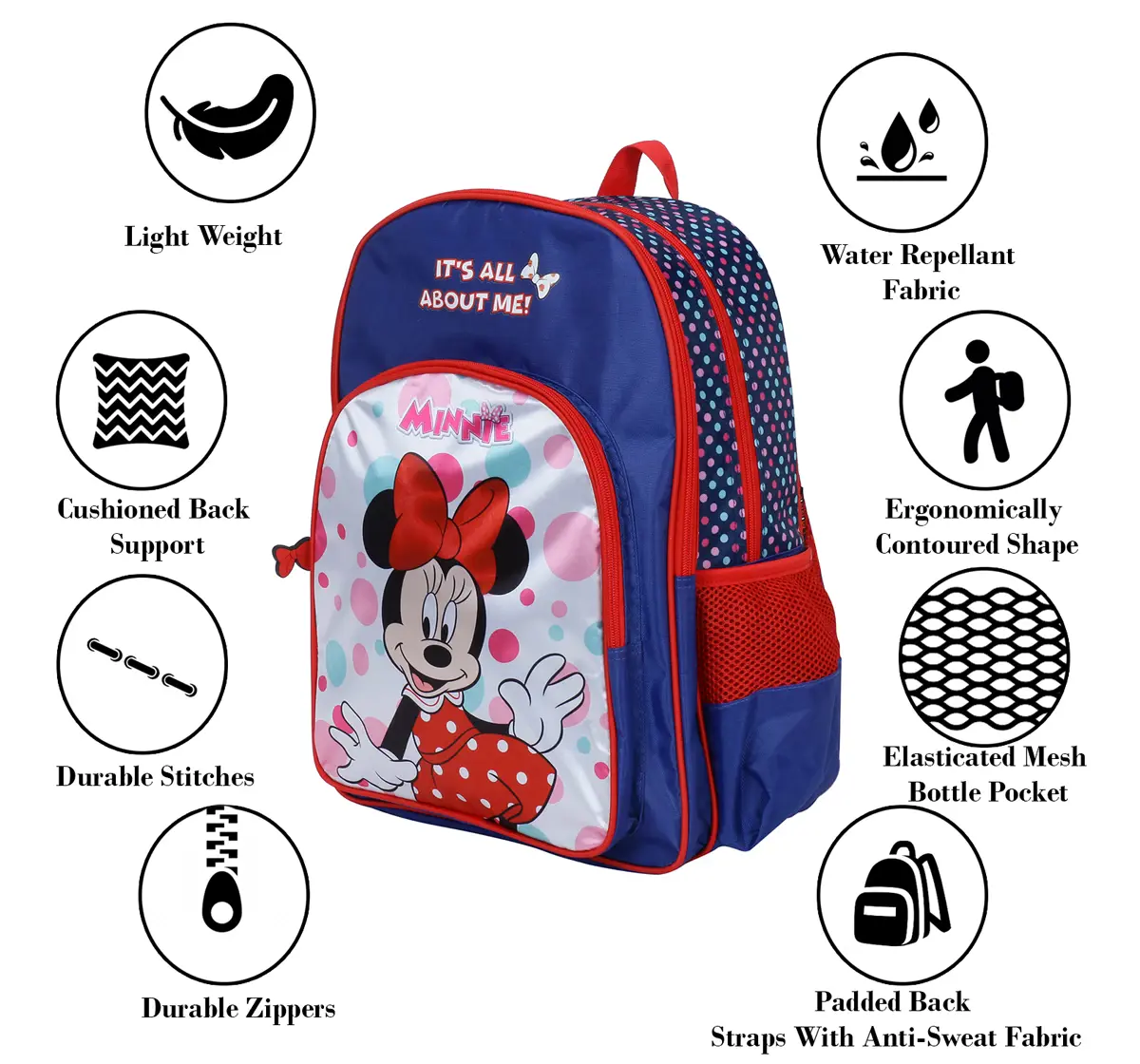 Simba Minnie Bring Bring 18 Backpack Multicolor 3Y+