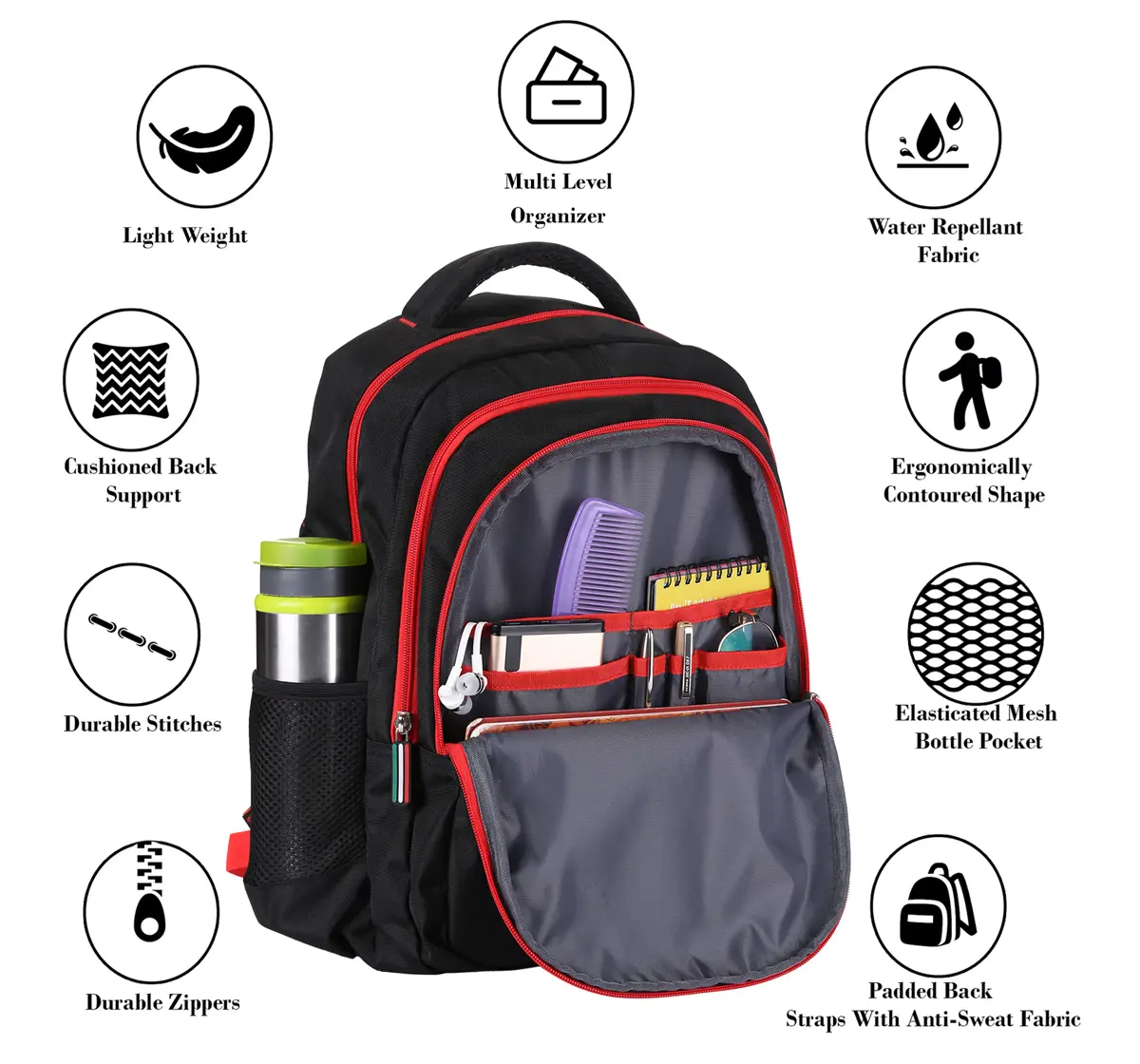 Simba Ferrari Classic Style 19 Backpack Multicolor 3Y+