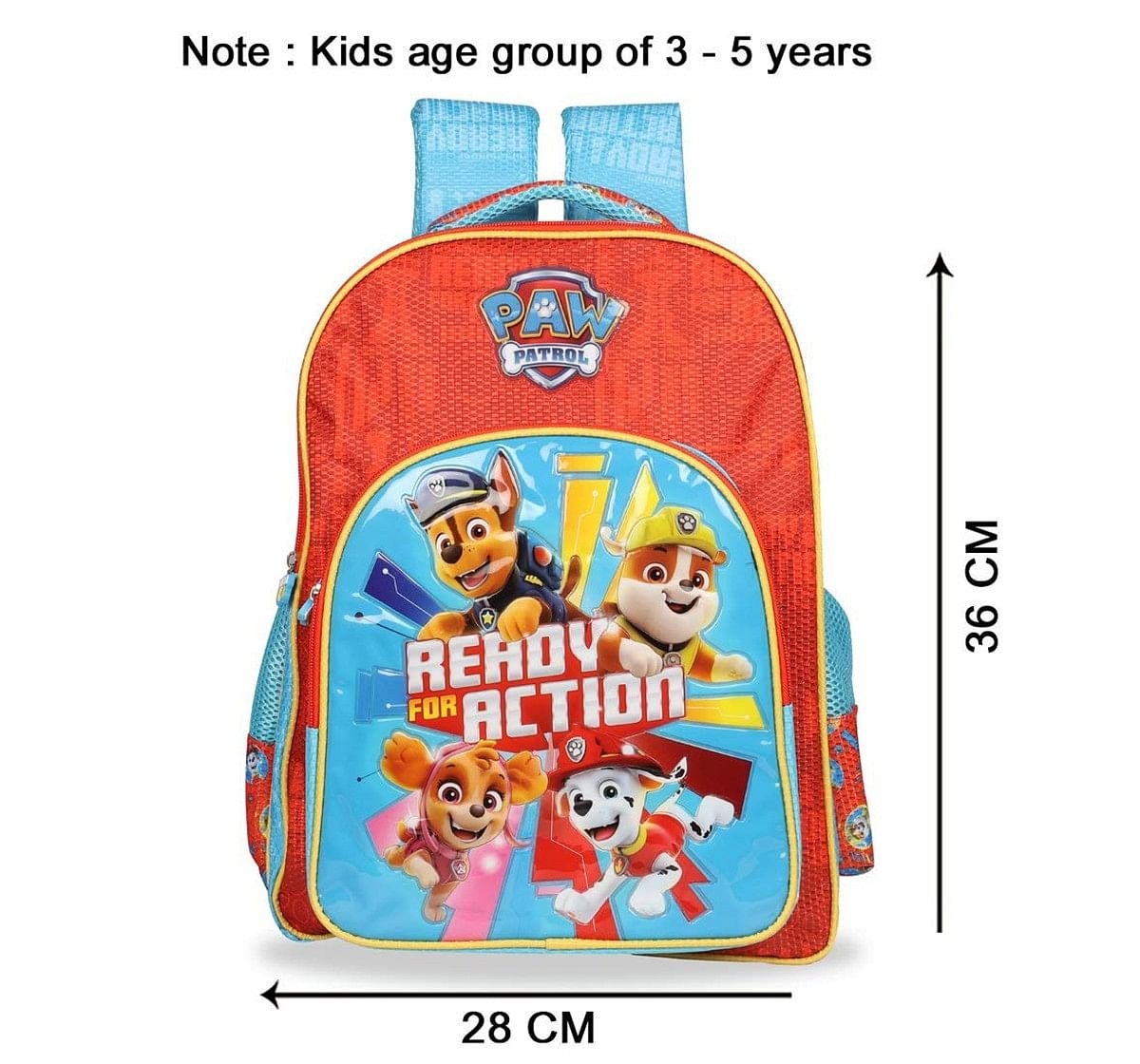 Paw Patrol Paw Patrol Ready For Action Red & Blue School Bag 36 Cm  Bags for Kids age 3Y+ 