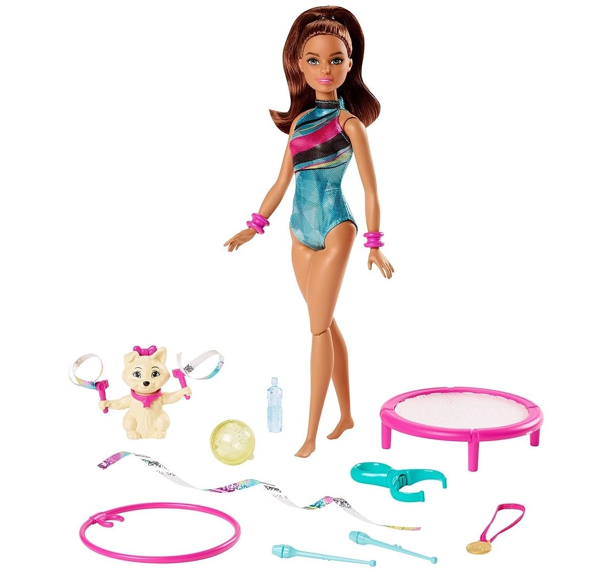Barbie Teresa Gymnastics Doll, Dreamhouse adventure, Dolls & Accessories for age 3Y+ 