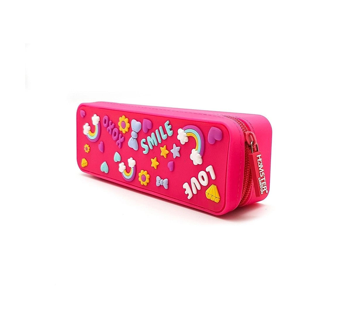 Hamster London Silicone Xoxo Pencil Case for age 3Y+ (Pink)