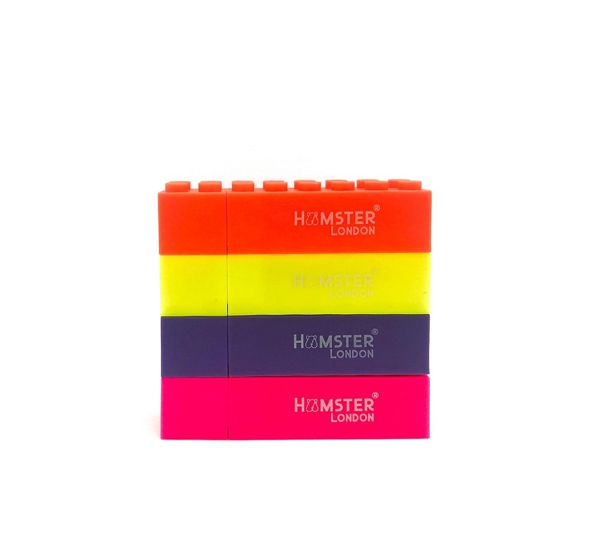 Hamster London Building Blocks Scented Highlighters 4Pc Set for Kids age 3Y+ 