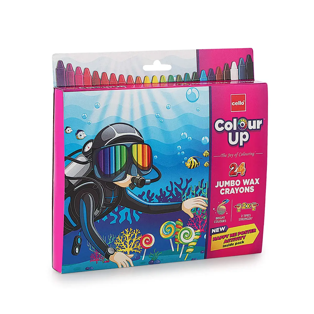 BIC CELLO Wax Crayons Pack of 24 Multicolour 4Y+