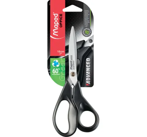 Maped Helix USA Advance Green 18cm Scissor, 7Y+ (Black)