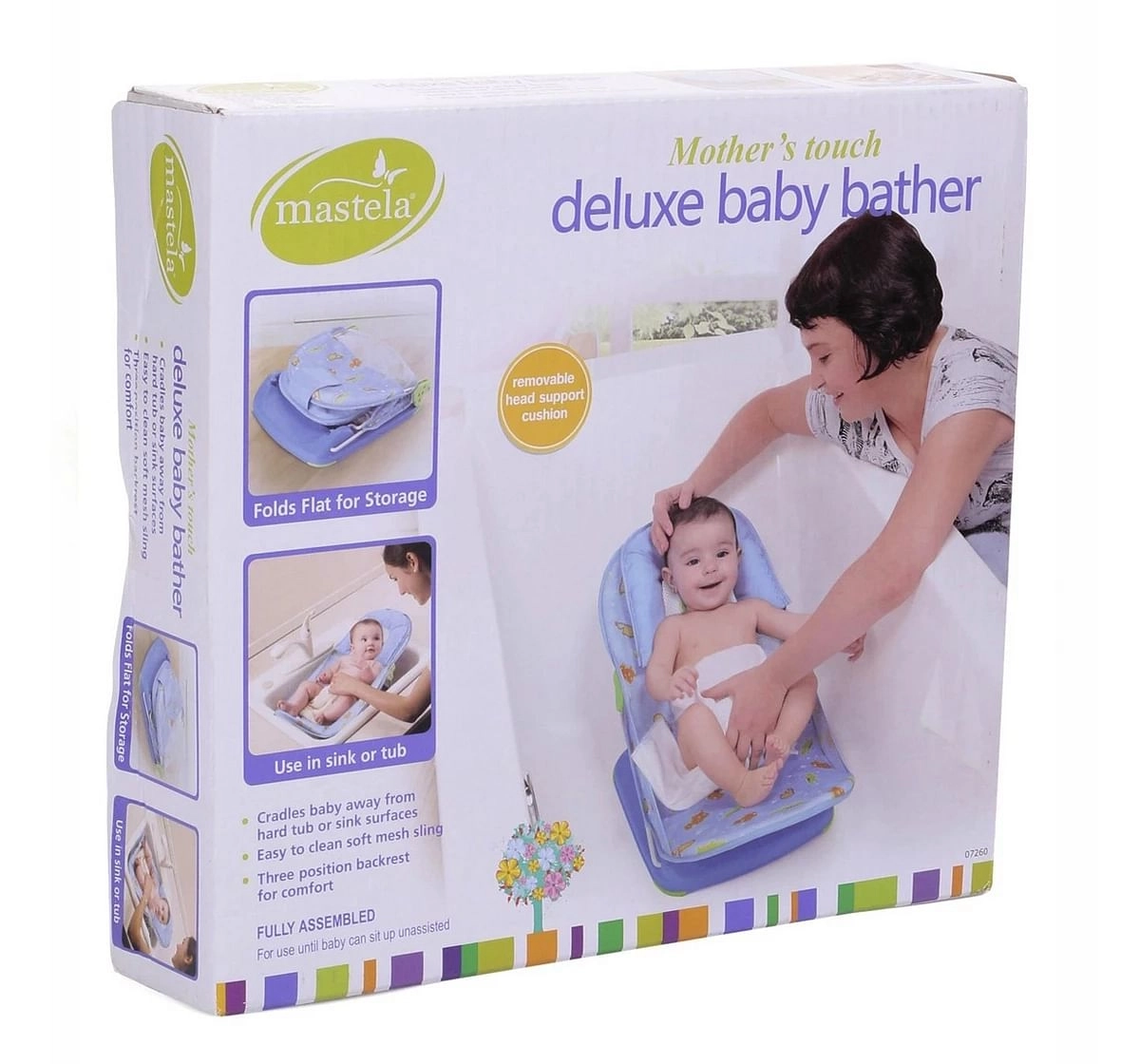 Mastela Bathtub Bather Bath Seat 0M+, Blue