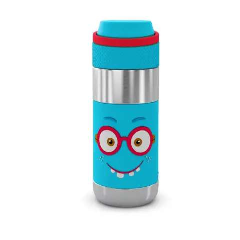 Rabitat Clean Lock Insulated Stainless Steel Sipper Water Bottle Shyguy 410 ml For Kids of Age 4Y+, Multicolour