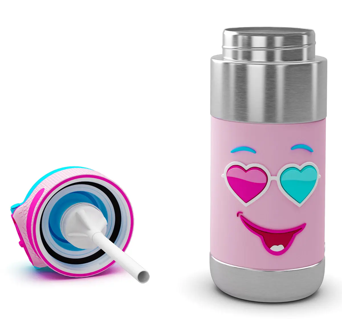 Rabitat Clean Lock Insulated Stainless Steel Sipper Water Bottle Diva 410 ml For Kids of Age 4Y+, Multicolour