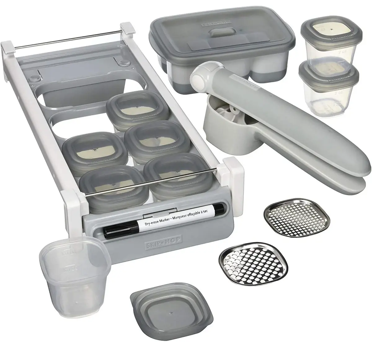 Skip Hop Weaning Accessory Easy-Prep Store And Starter Set Grey 3 To 36 Months