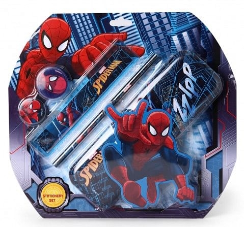 Marvel Spiderman Stationery Set Kit of 5 Multicolor 3Y+