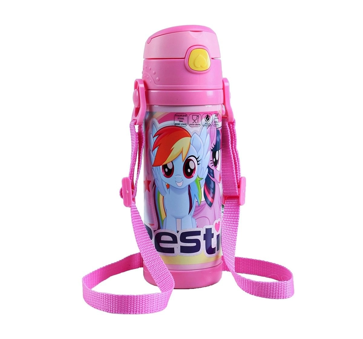 Hasbro My Little Pony Steel Inner Water Bottle & Sipper for Kids age 3Y+ -350ml