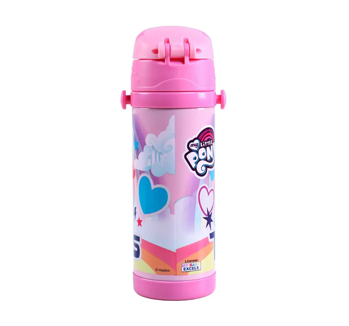 Hasbro My Little Pony Steel Inner Water Bottle & Sipper for Kids age 3Y+ -350ml