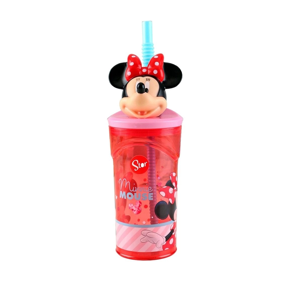 Disney Story 3D Figurine Tumbler Minnie Electric Doll,Water Bottles & Sipper for age 3Y+, 360ml