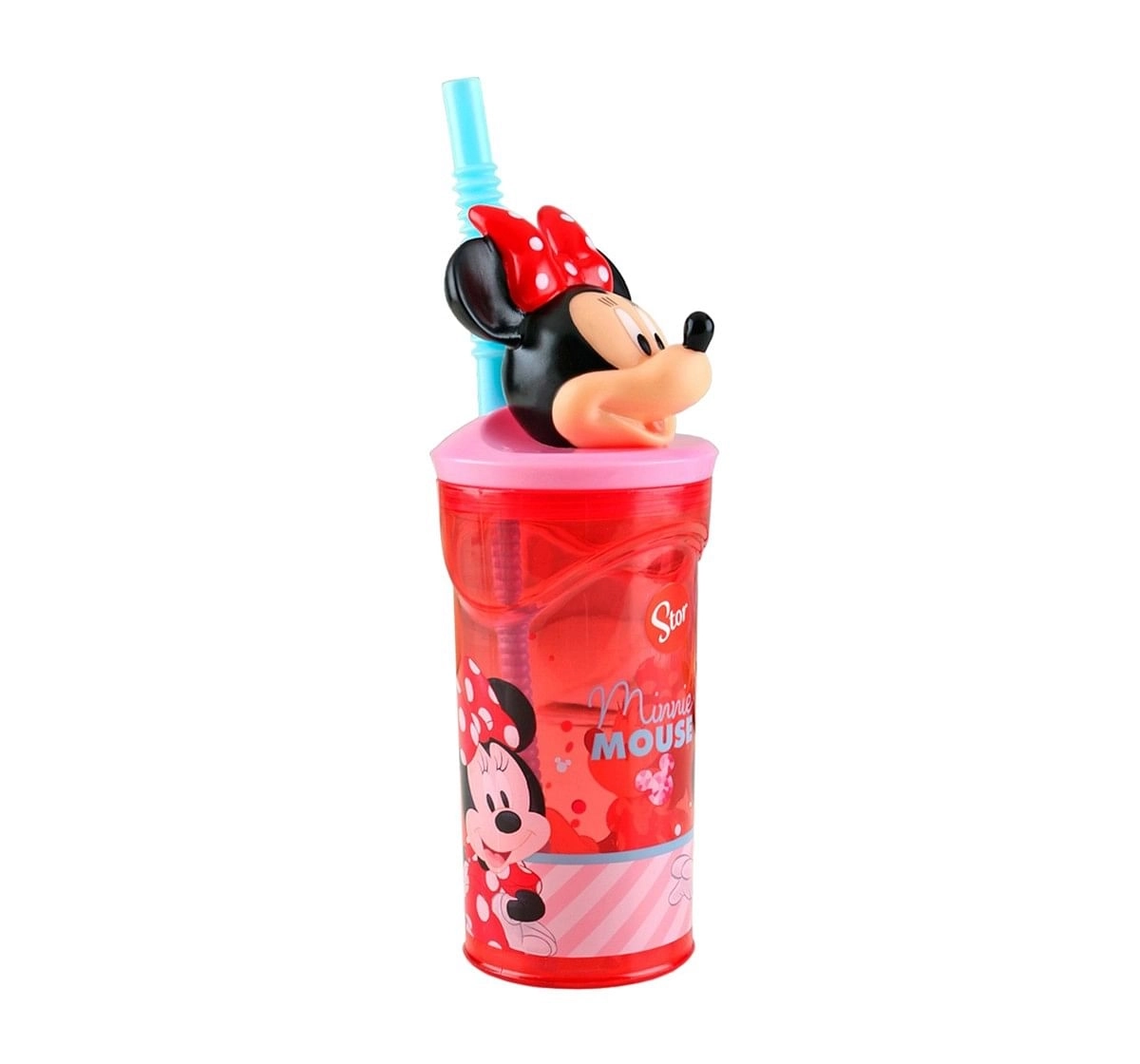 Disney Story 3D Figurine Tumbler Minnie Electric Doll,Water Bottles & Sipper for age 3Y+, 360ml