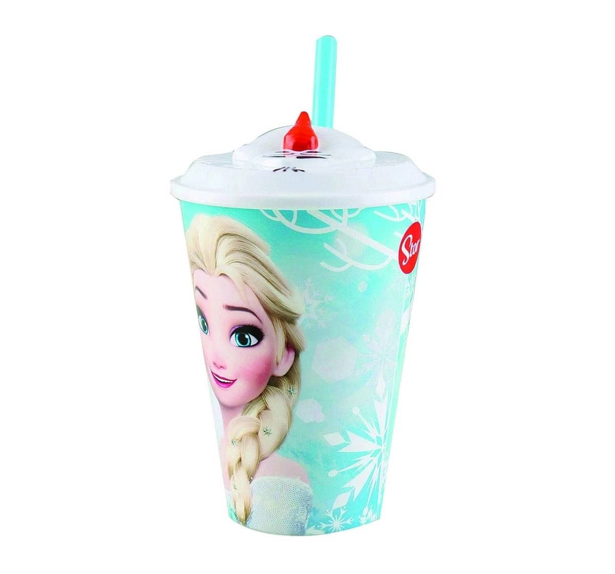 Disney Story 3D straw Tumbler Frozen Olaf  Water Bottles & Sipper for ,415 ml for age 3Y+