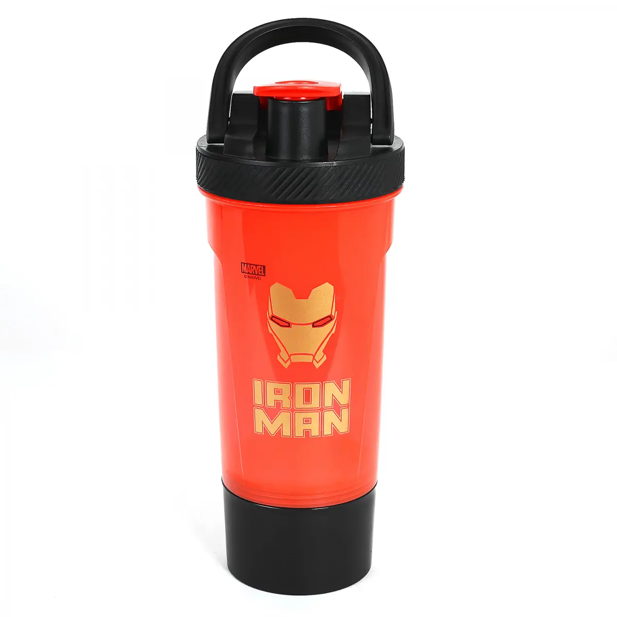 Avengers Stor Iron Man Young Adult Shaker Bottle, 850ml, Orange, 5Y+