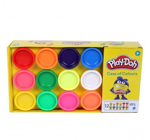 Play Doh Case of Colours 12 Pack of 2 Ounce Cans for Kids Multicolor 2Y+