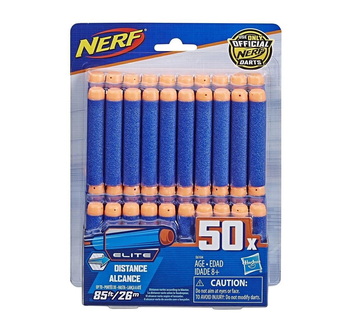 Nerf Official 50 Dart Elite Refill Pack for Nerf N-Strike Elite AccuStrike Zombie Strike Modulus Toy Blasters Target Games and Darts for age 8Y+ 