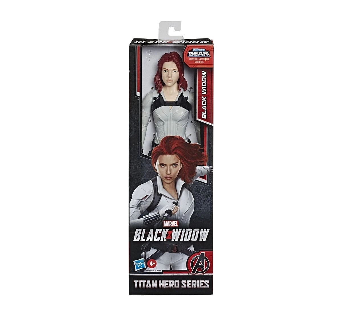 Marvel Avengers Black Widow Titan Hero Series Black Widow Action Figure, 12-Inch Toy, For Kids Ages 4 And Up Action Figures for age 4Y+ 