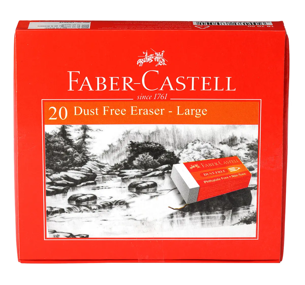 Faber-Castell  dustfree eraser large box 20, 10Y+