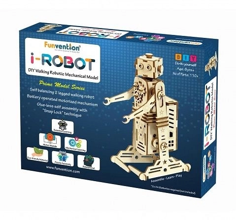Funvention I-Robot - Diy Walking Robotic Model (Prime Series) Stem for Kids Age 8Y+