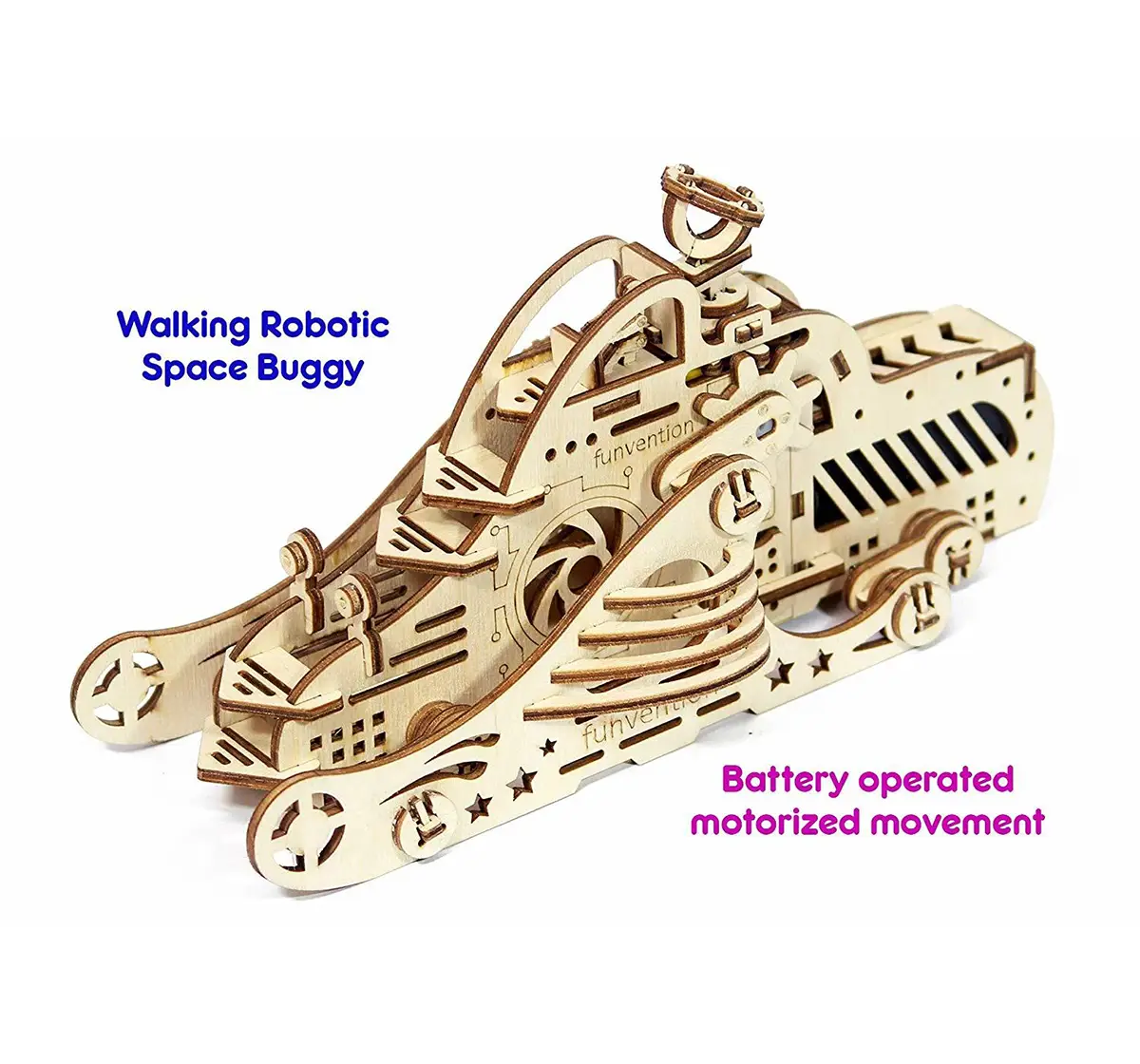 Funvention Space Buggy - Diy Walking Robotic Model (Prime Series) Stem for Kids Age 8Y+