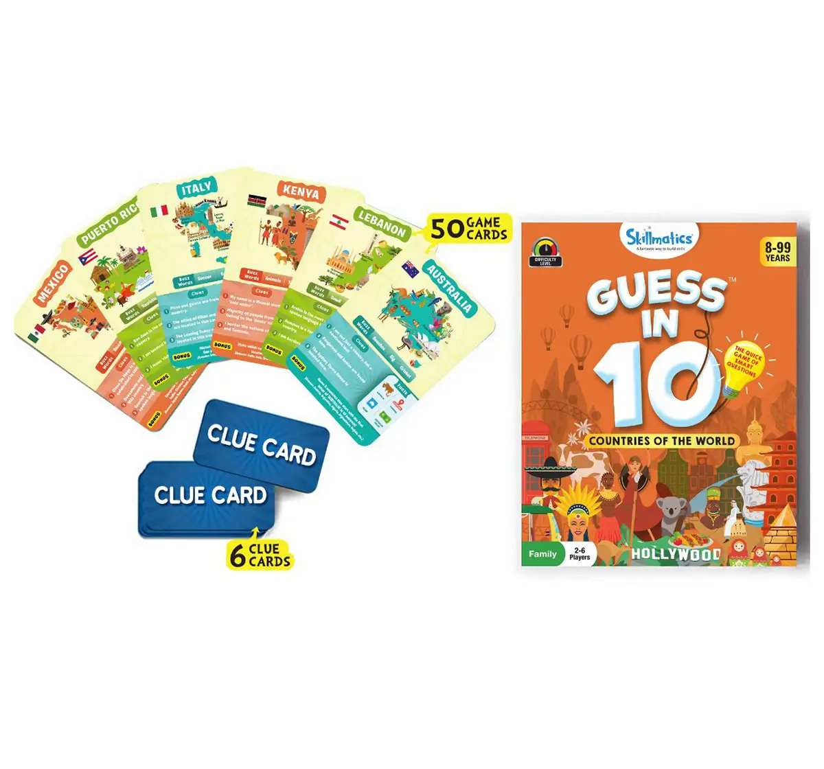 Skillmatics Guess in 10 Countries of the world Paper card game Multicolor 3Y+