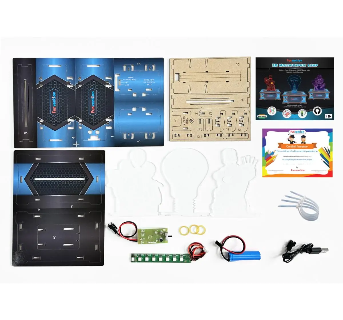 Funvention Superheroes 3D Holographic 3 In 1 Smart Lamp , 8Y+
