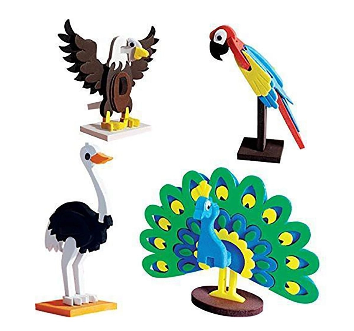 Imagimake Worldwide: Birds DIY Art & Craft Kits for Kids age 5Y+ 