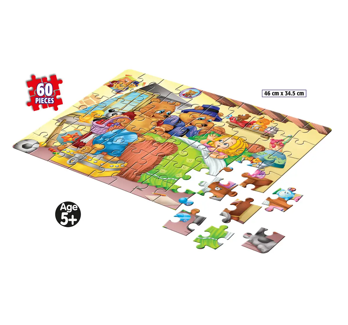 Frank Goldilocks and Three Bears Floor Puzzles Multicolor 5Y+