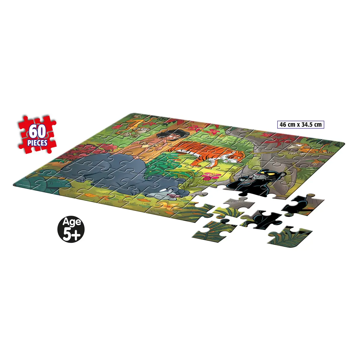 Frank The Jungle Book Floor Puzzles Multicolor 5Y+
