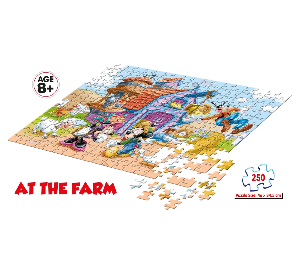 Frank Mickey Mouse At The Farm Floor Puzzles Multicolor 8Y+