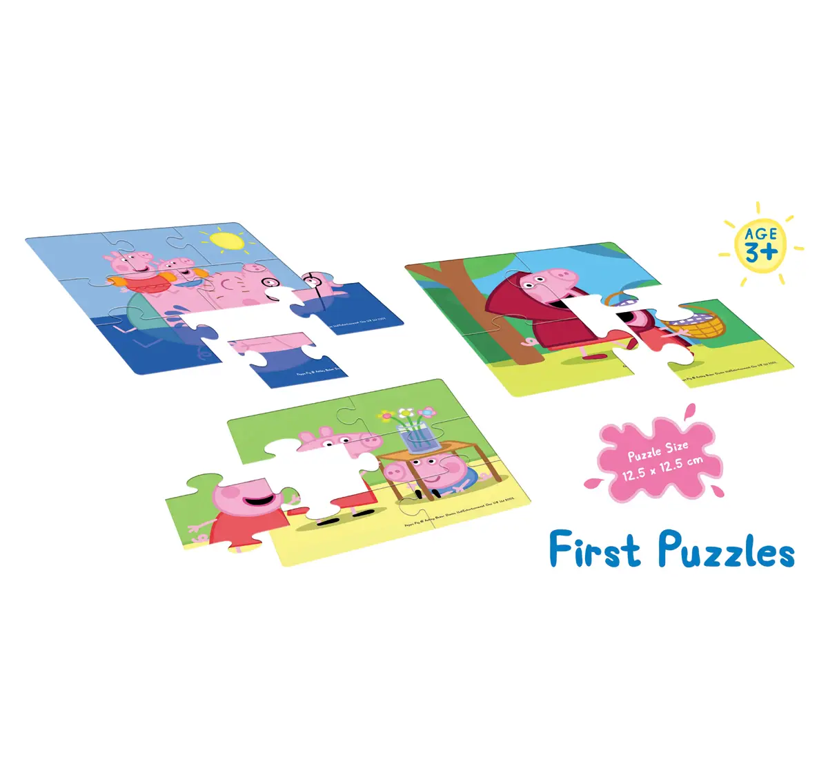 Frank Peppa Pig First Puzzles 3 in 1, 3Y+