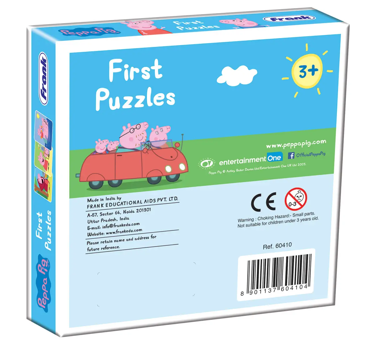 Frank Peppa Pig First Puzzles 3 in 1, 3Y+