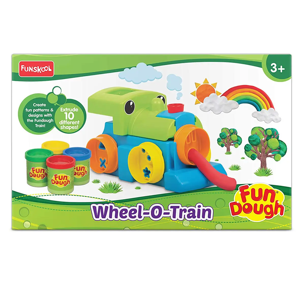 Fun Dough Wheel O Train Plastic Multicolour 3Y+