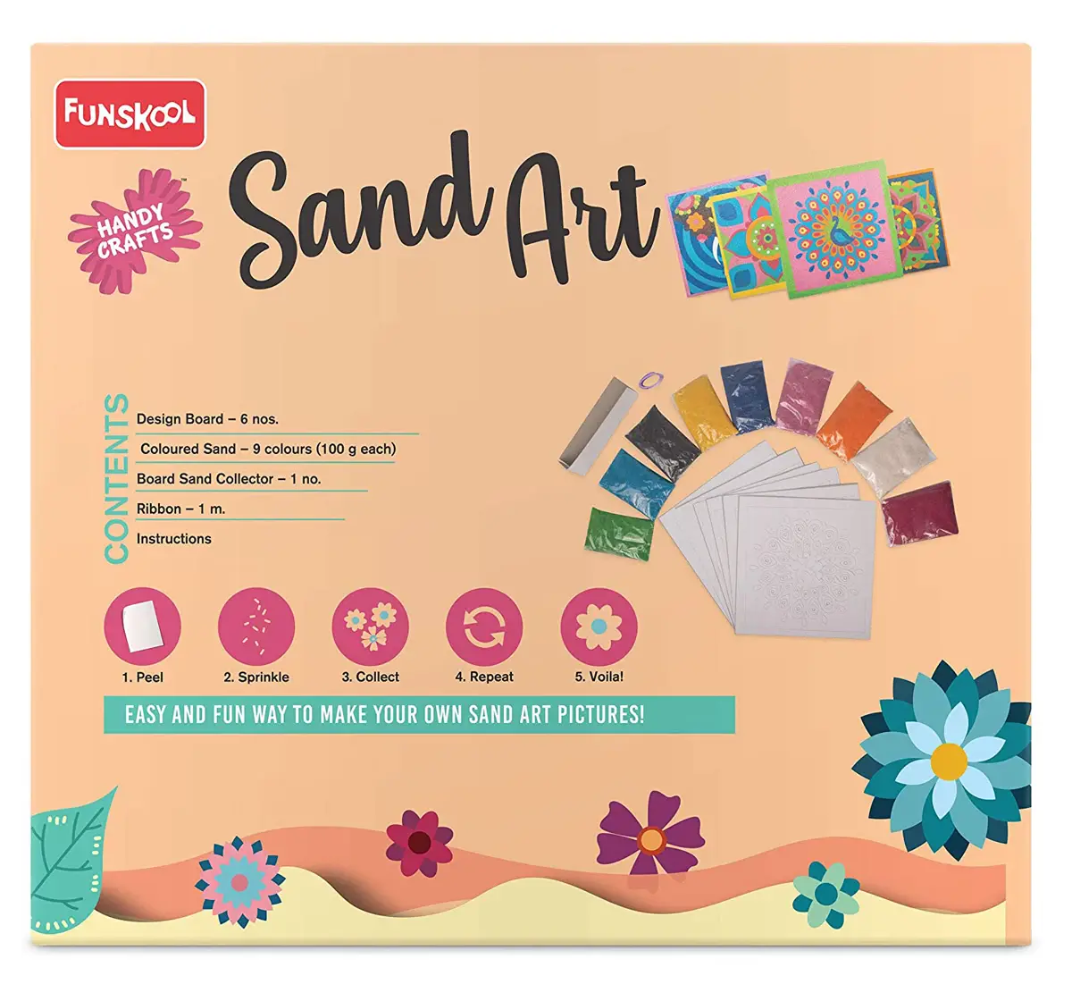 Handycrafts Sand Art Plastic Multicolour 7Y+