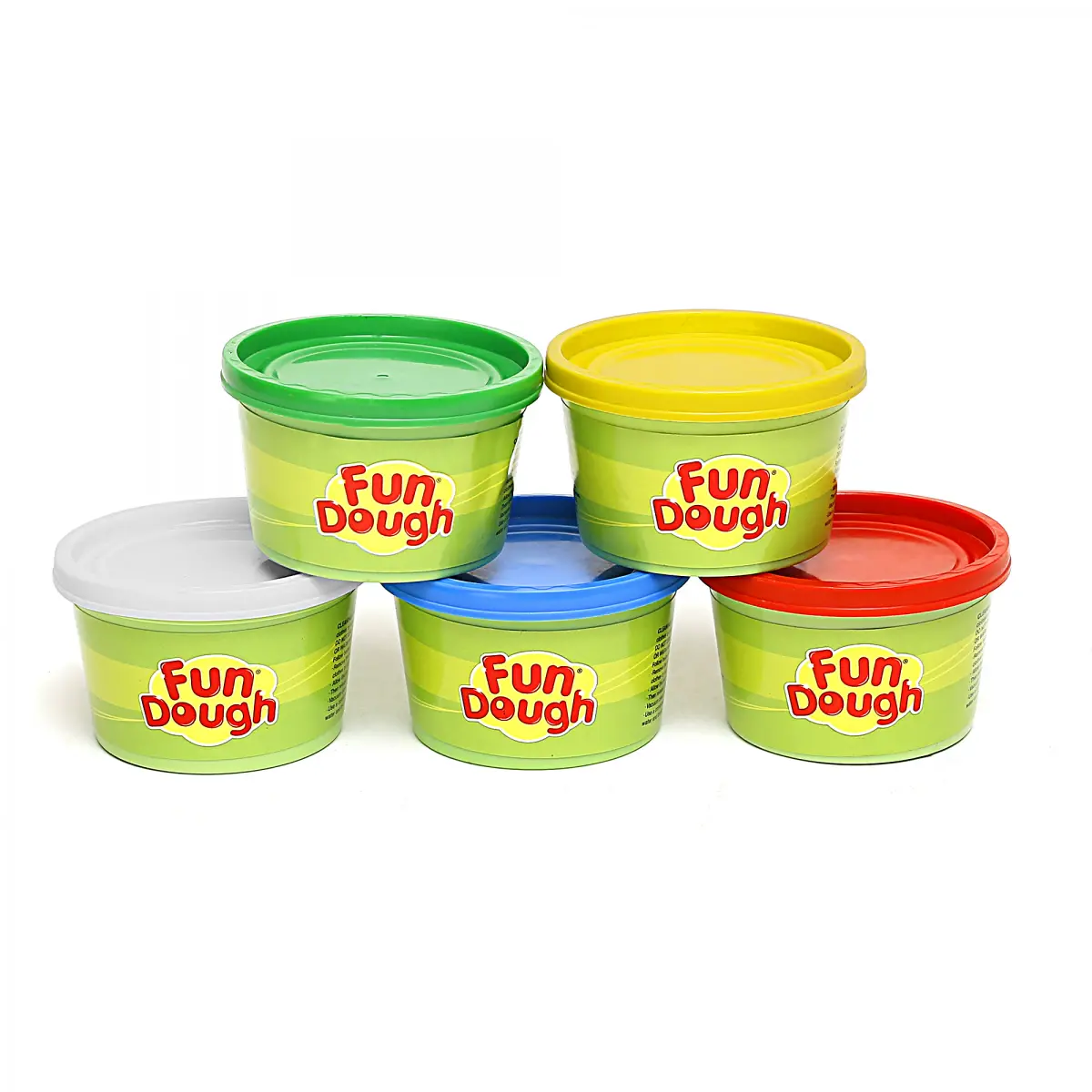 Funskool Fun Dough Bumper Dough Kit with 5 tubs of 75g each & Accessories, 3Y+, Multicolour