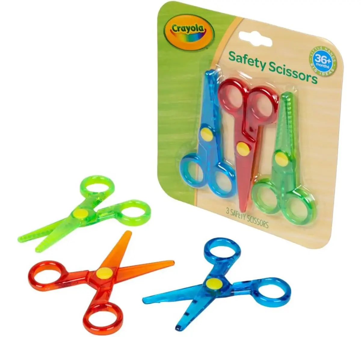 Crayola My First Crayola Safety Scissors, 3 Pieces, 3Y+