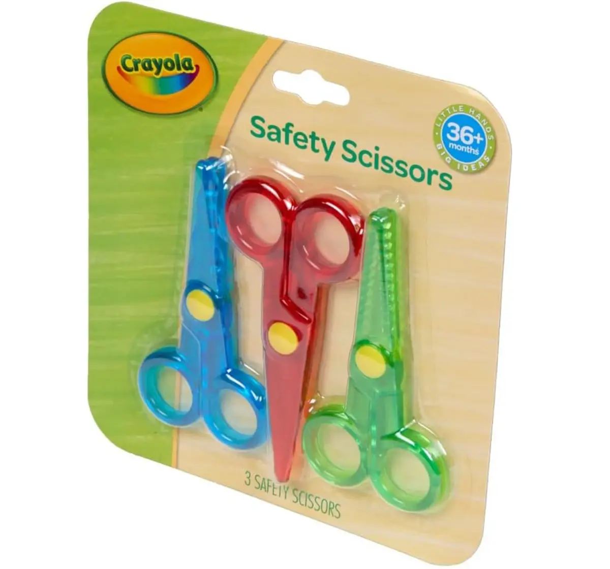 Crayola My First Crayola Safety Scissors, 3 Pieces, 3Y+