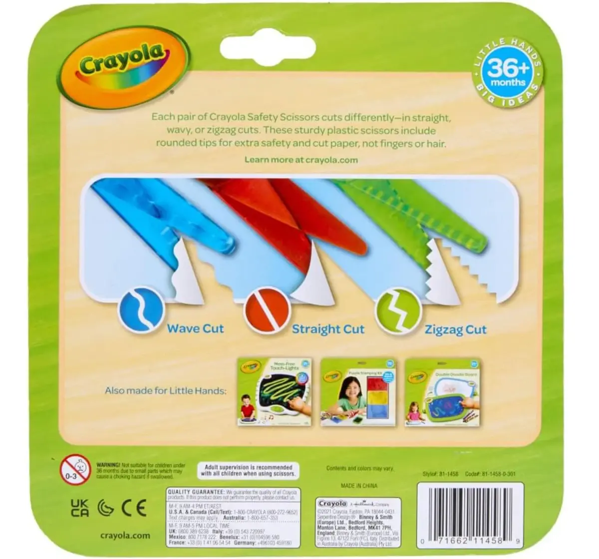 Crayola My First Crayola Safety Scissors, 3 Pieces, 3Y+