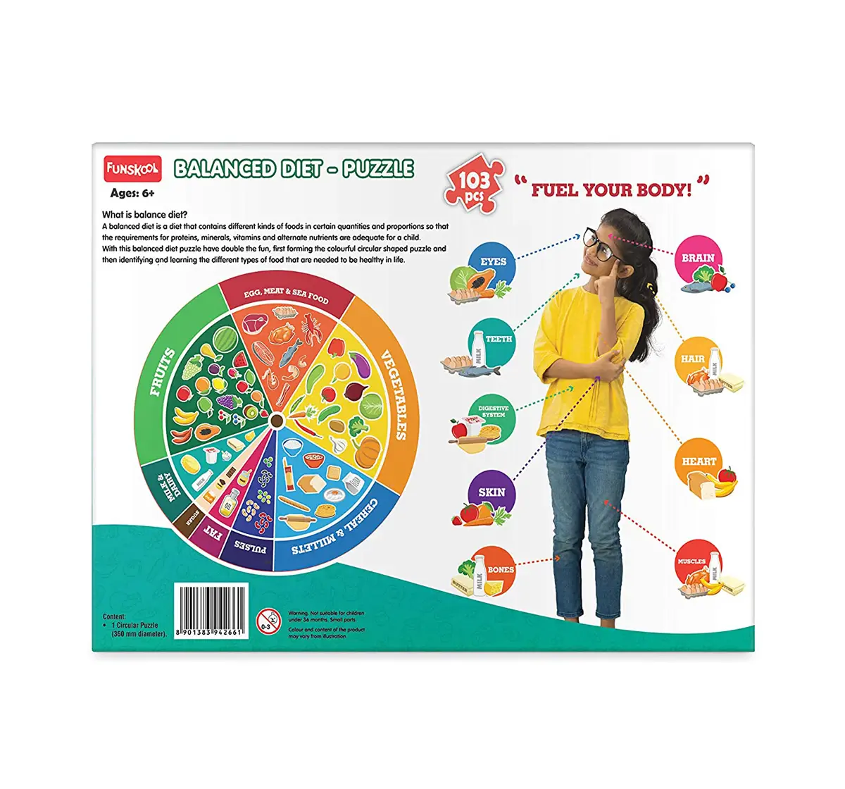Play&Learn Balanced Diet Cardboard Multicolour 3Y+