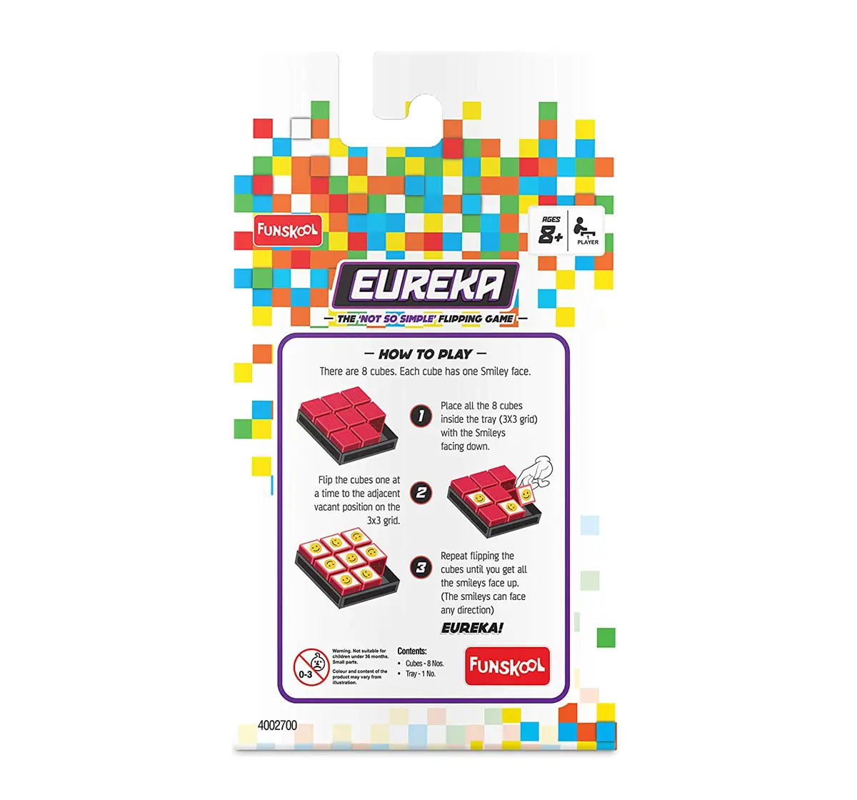 Funskool Cube 8 Eureka Plastic Multicolour 7Y+