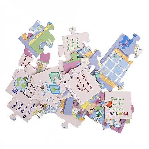 Funskool Peppa's Classroom Puzzle, 2x12 PCs, 3Y+, Multicolour