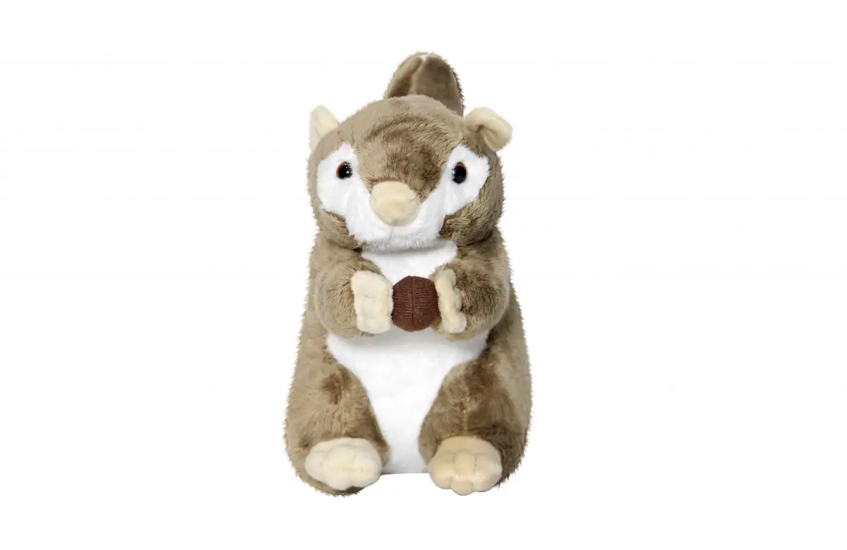 Softbuddies Squirrel Soft Toys For Kids, 3M+, Multicolour