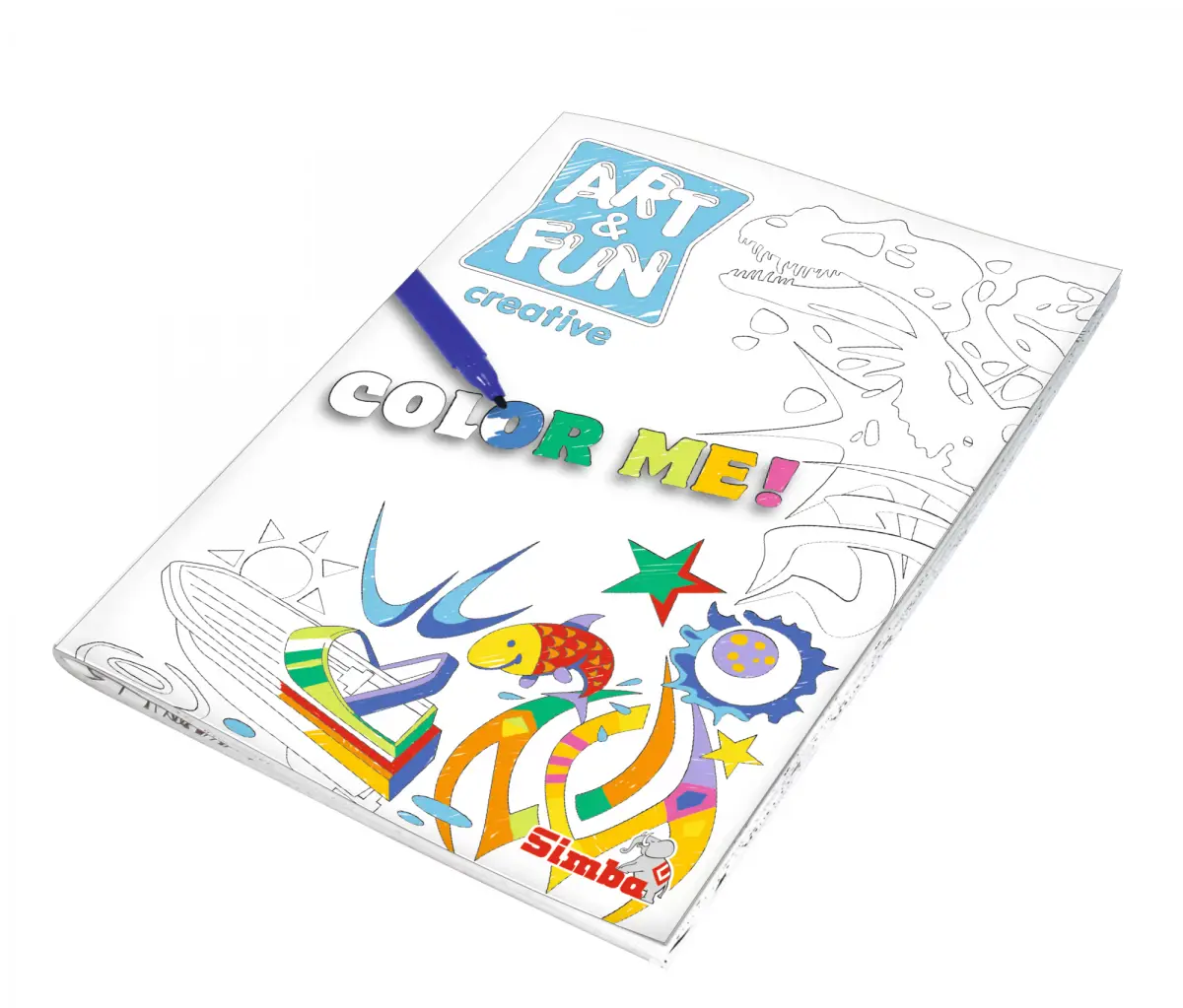 Simba A&F Color Me Paint Set Boy, 3Y+, Multicolour
