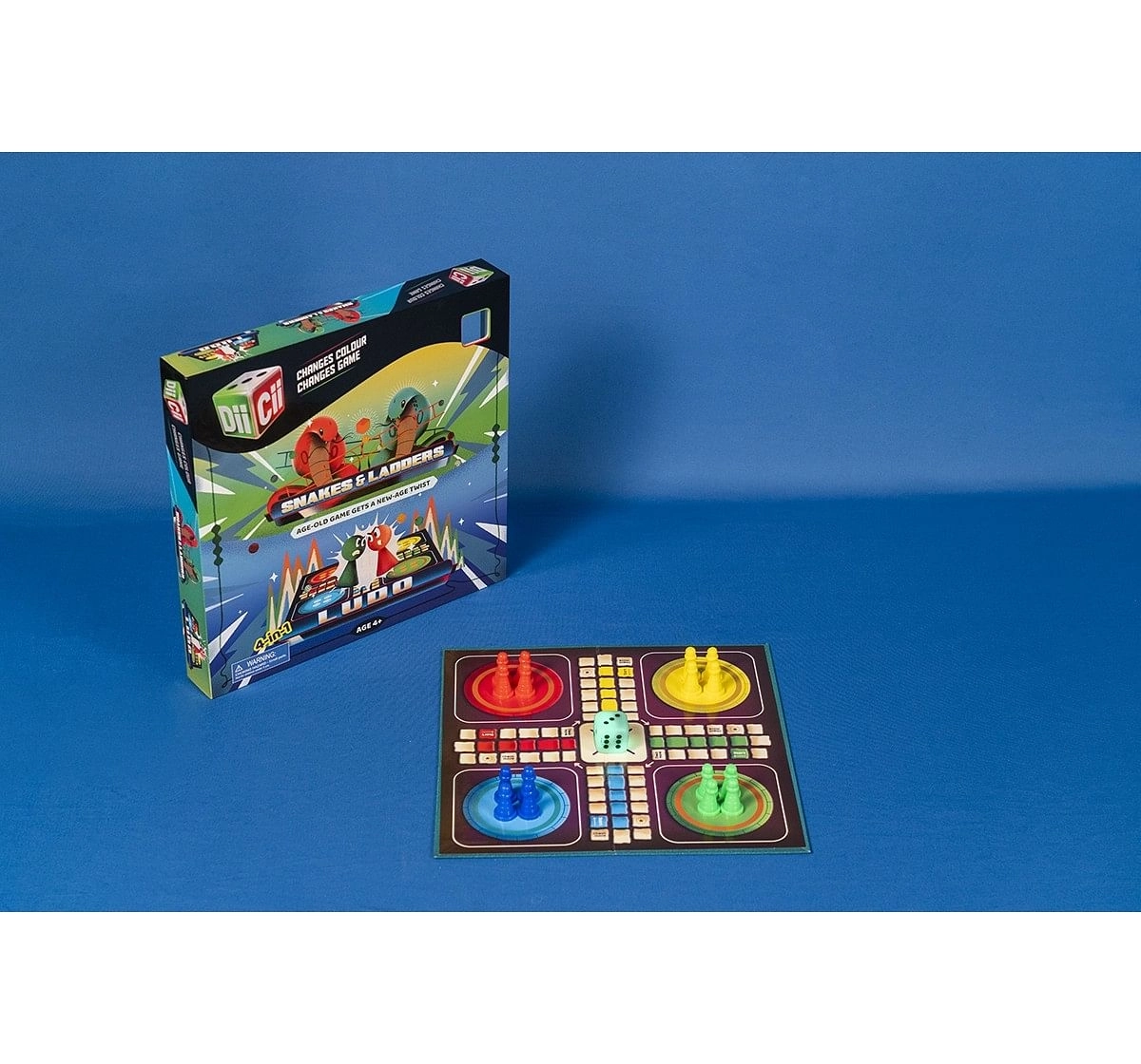 Diicii Snakes & Ladders & Ludo Board Games for Kids age 4Y+ 