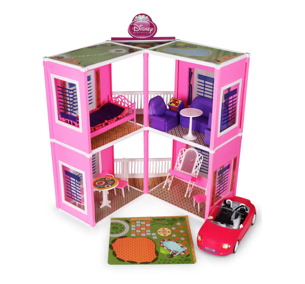 Toyzone Glamour Doll House 101 Pieces Multicolour, 3Y+