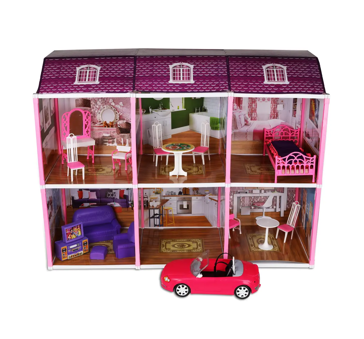 Toyzone Superstar Dream Doll House Purple, 3Y+