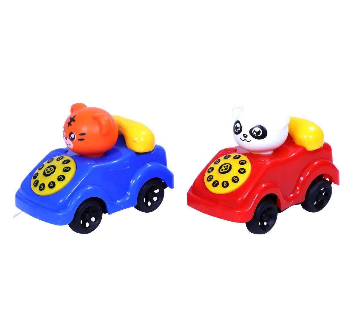 Toyzone Pull String Telephone Car Set Of 2 Multicolour, 12M+