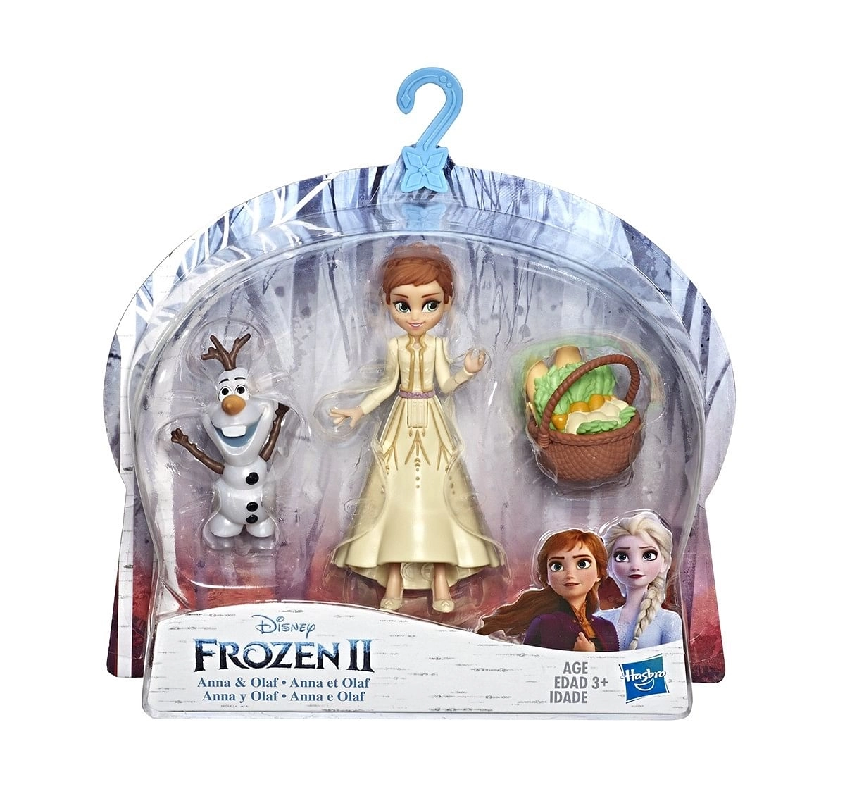 Disney Frozen Anna and Olaf Small Dolls With Basket Accessory, Inspired by the Disney Frozen 2 Movie  Dolls & Accessories for age 3Y+ 